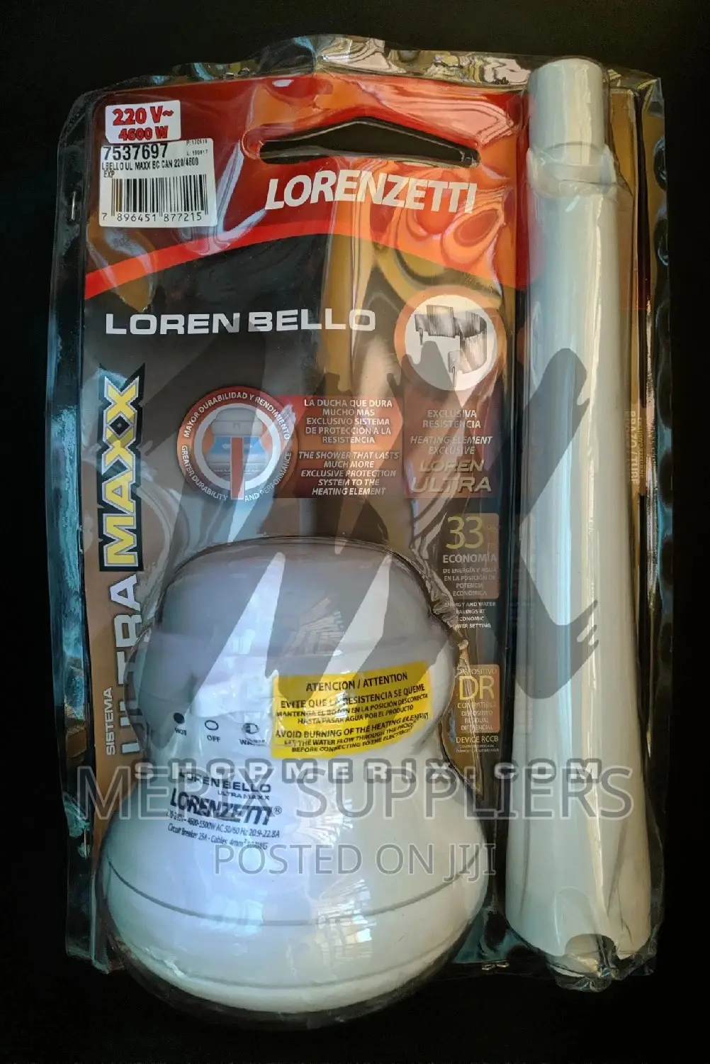 Lorenzetti Loren Bello Ultra Maxx Instant Shower Head