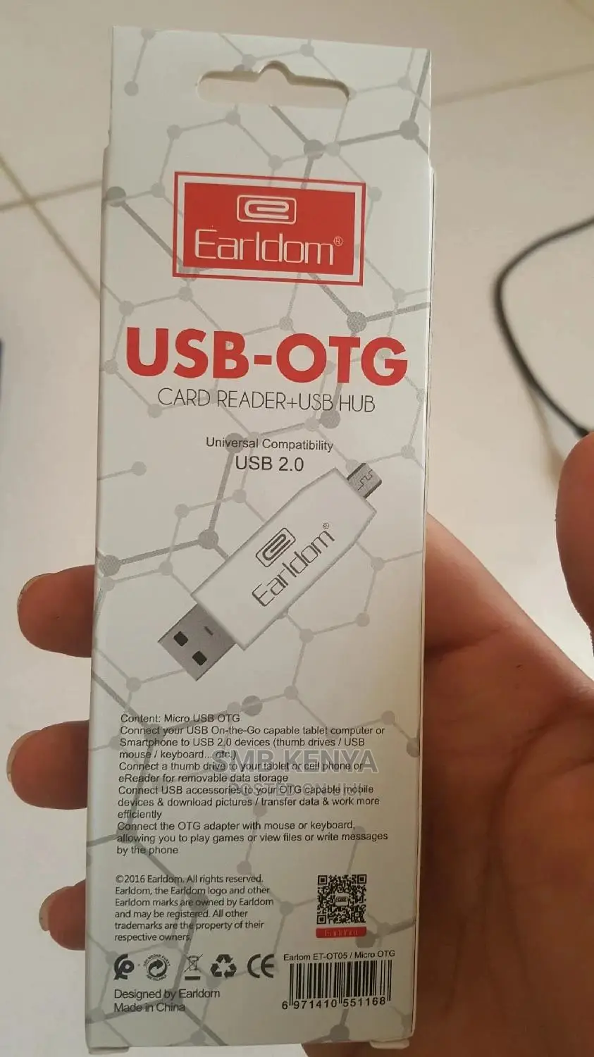 USB Male to Micro USB OTG Adapter With USB Hub and TF Memory