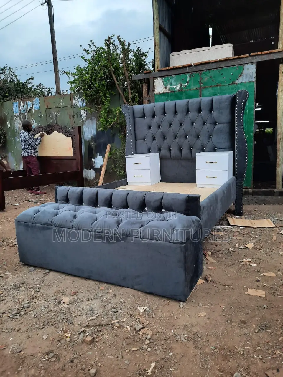 Modern Tufted Bed