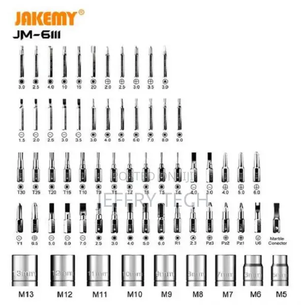 JAKEMY JM-6111 69 IN 1 Professional Tool Set With Rotatable