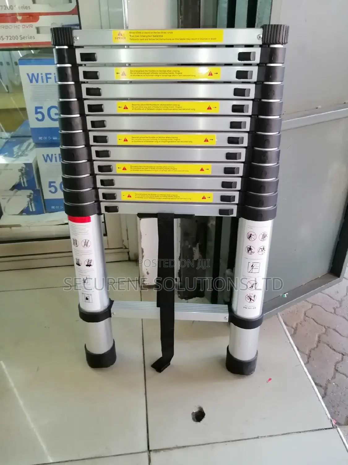3.8meters/12.5ft Single Telescopic Ladder