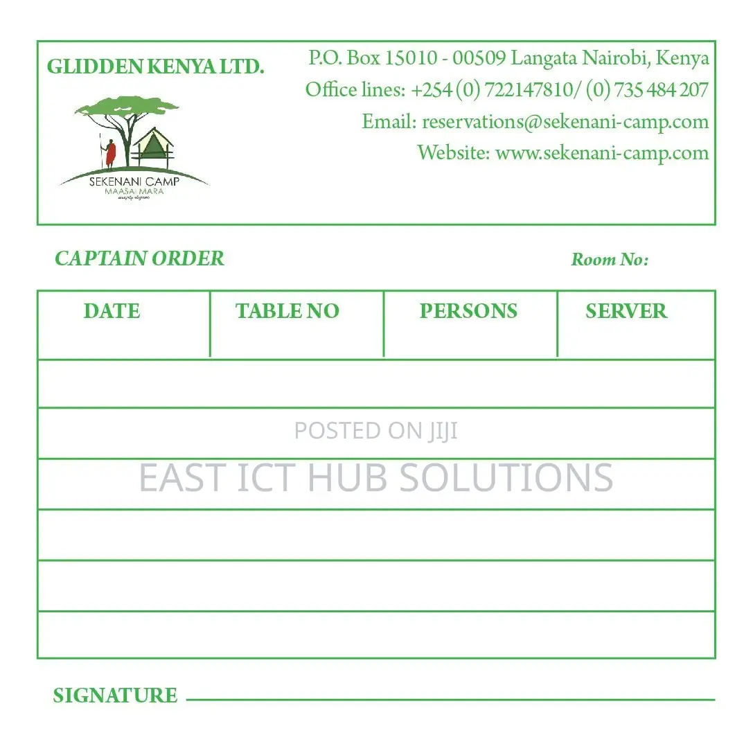 Executive Receipt Books And Office Documents Printing