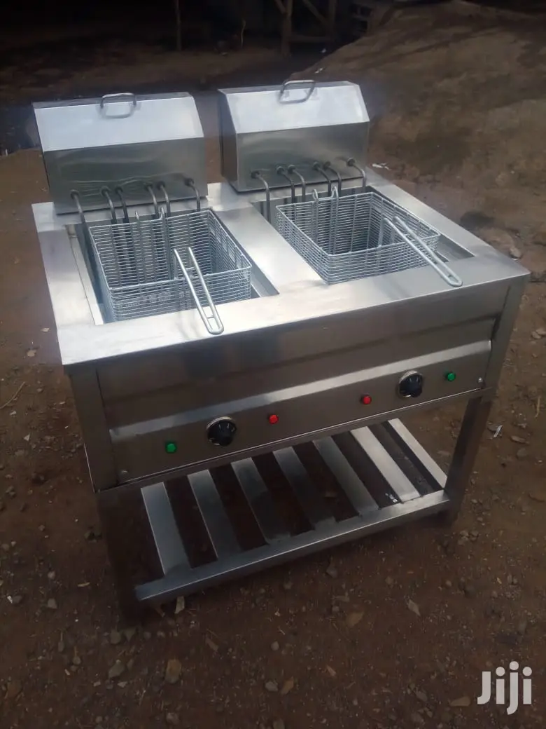 Chip's Deep Fryer Double 20+20L=40L 36kw Top Bottom Elements