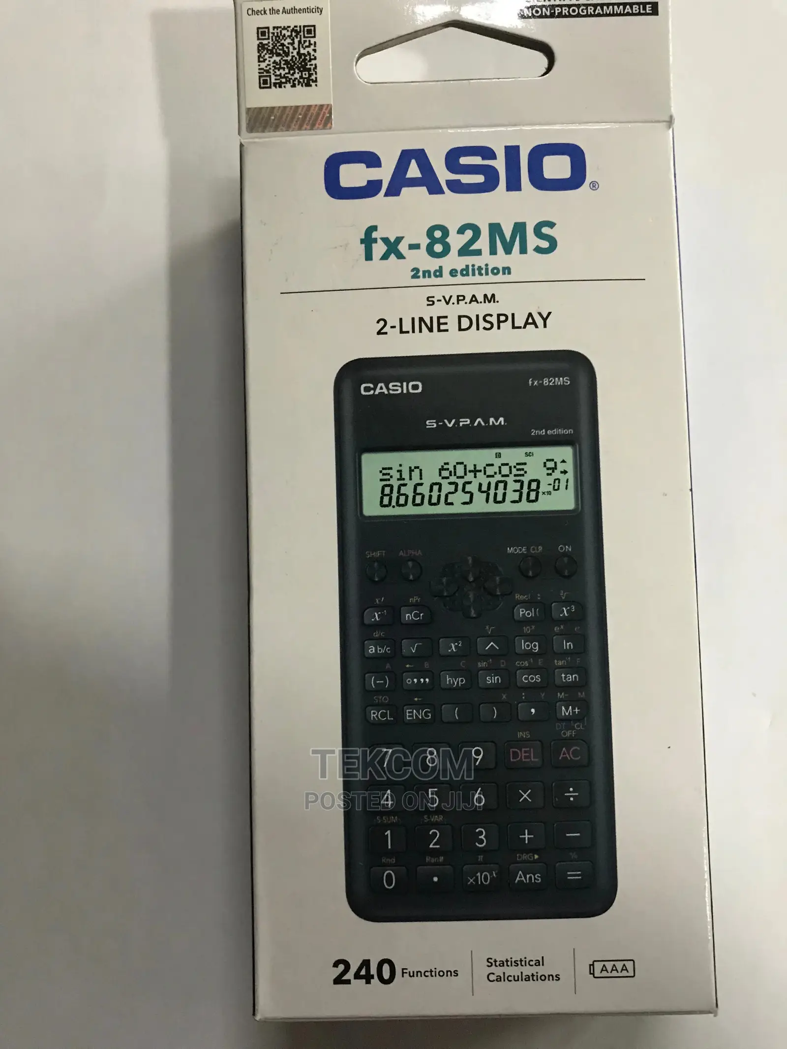 Casio Scientific Calculator FX 82ms