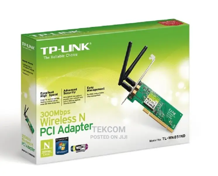 Tp-Link TL-WN851ND | 300mbps Wireless N PCI Adapter