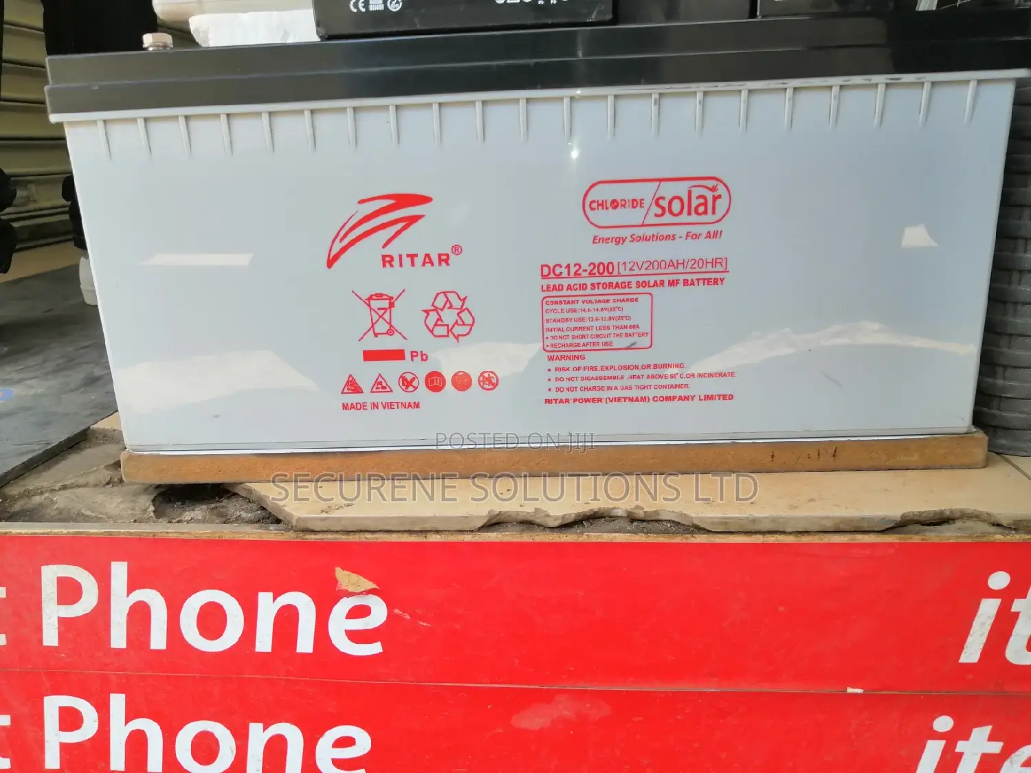 Ritar Lead Acid 20hr 12v/200ah Solar Batteries