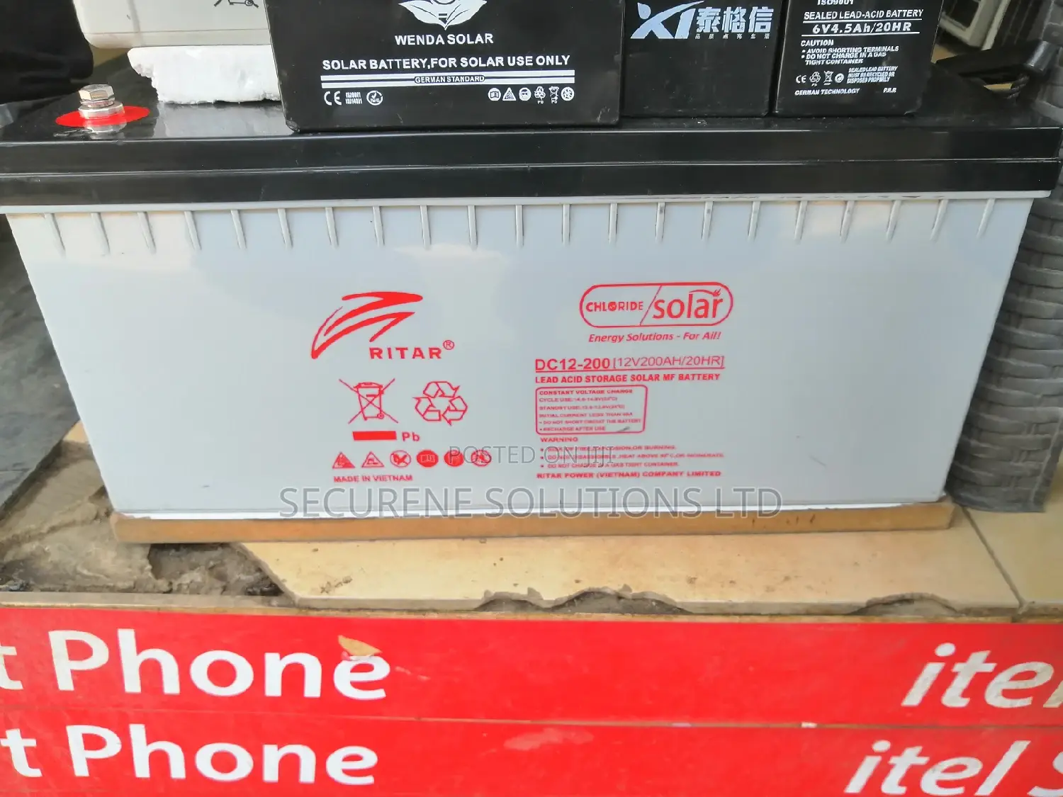 Ritar Lead Acid 20hr 12v/200ah Solar Batteries