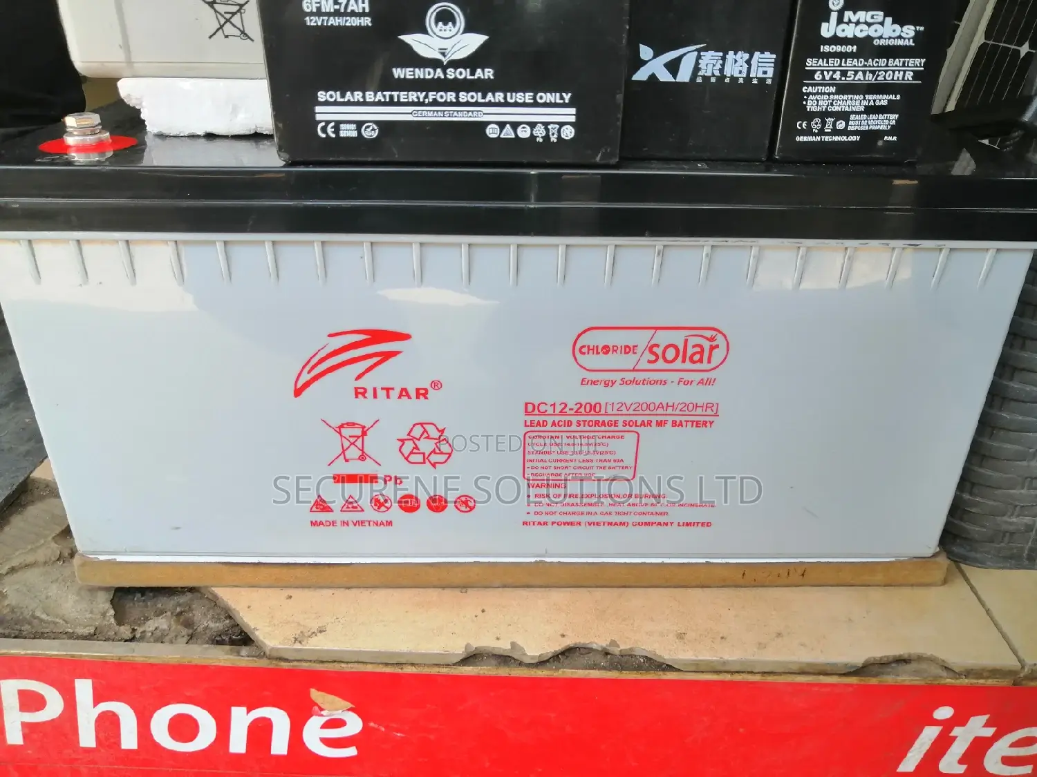 Ritar Lead Acid 20hr 12v/200ah Solar Batteries