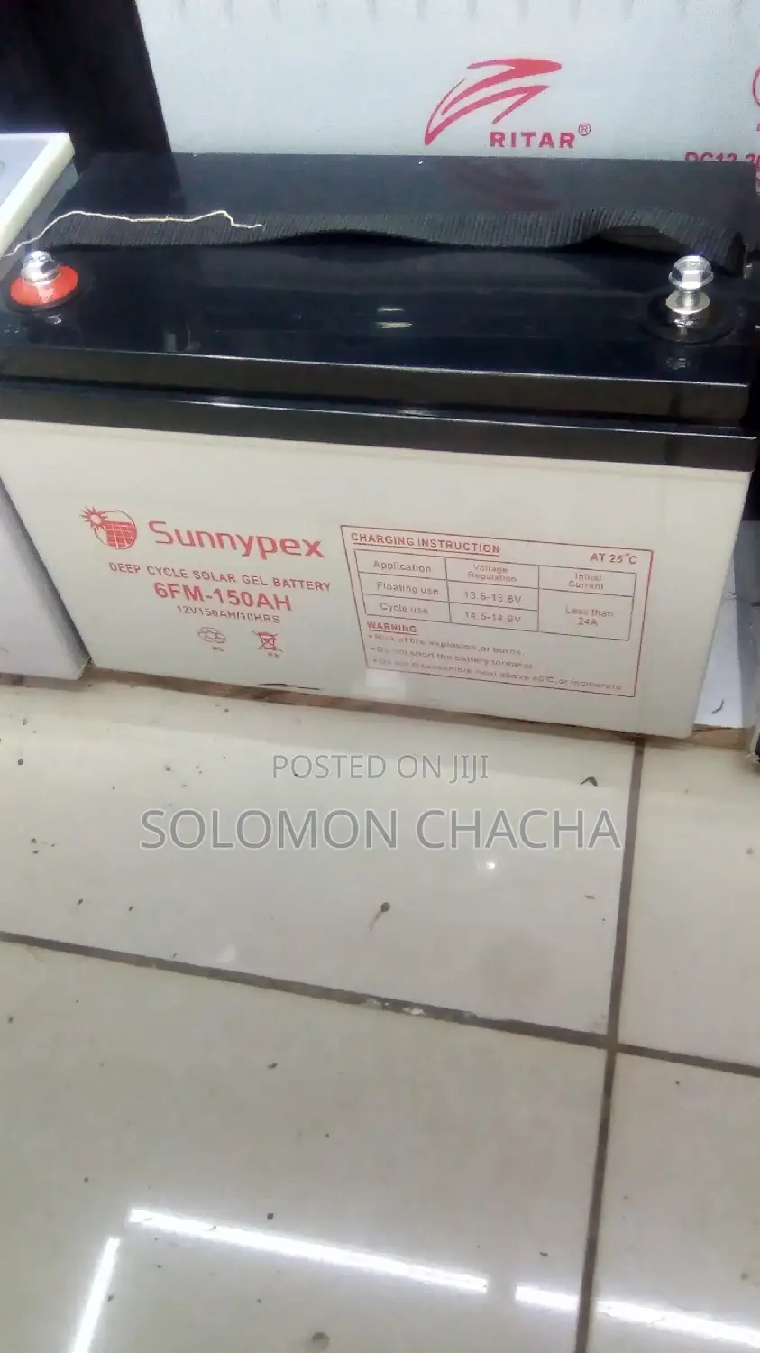 Sunnypex Battery 6fm-150ah/12V/10hrs