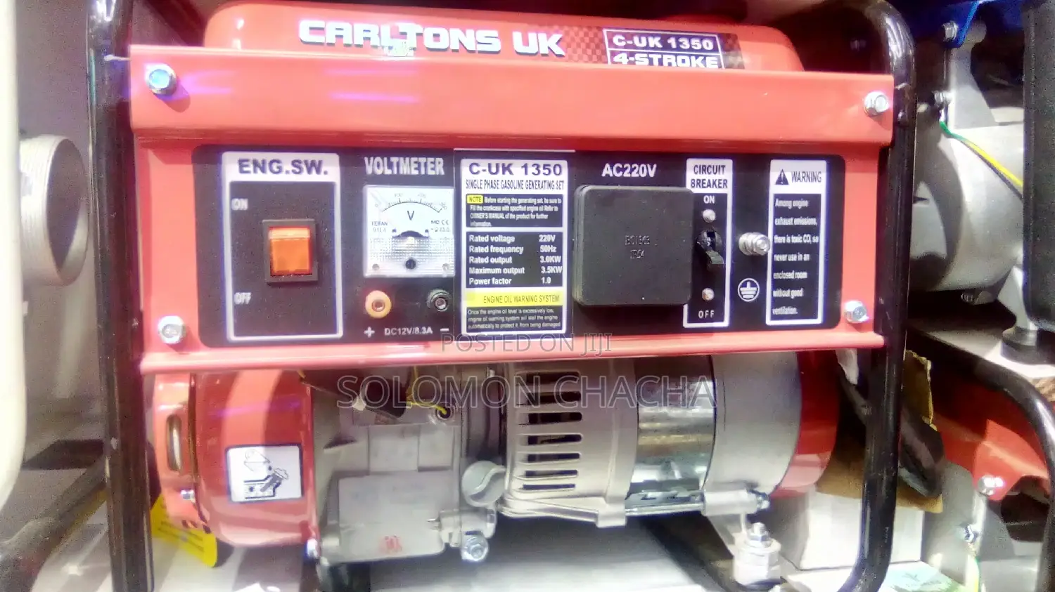 Carltons UK Generator C-uk1350 4-stroke 3.0kw