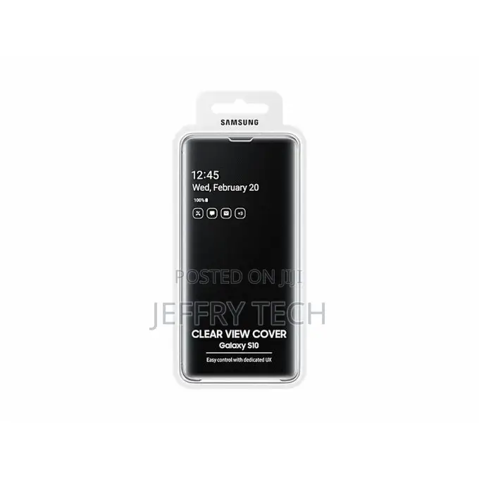 Samsung Galaxy S10 Clear View Cover – Black