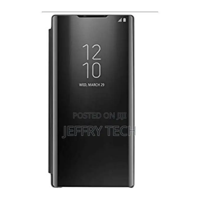 Clear View Flip Cover for Samsung Galaxy Note 5 - Black