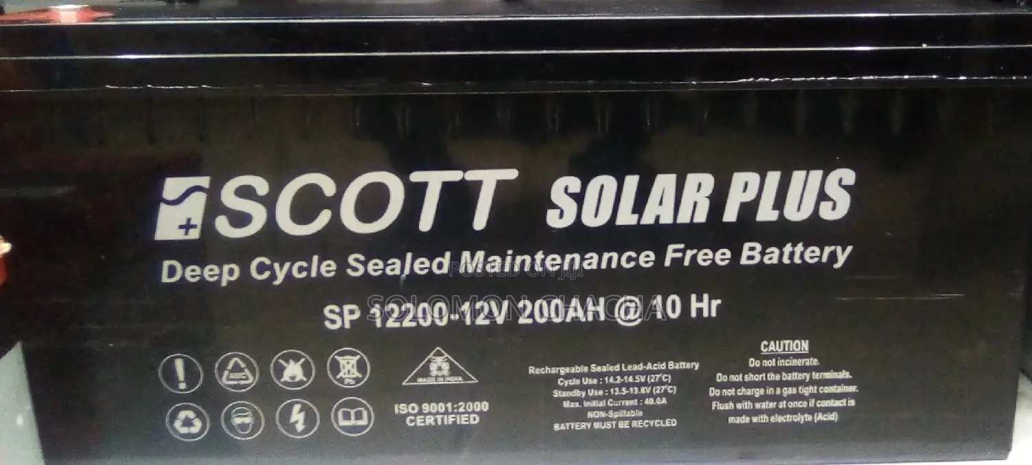 Scott 200ah Solar PLUS Deep Cycle