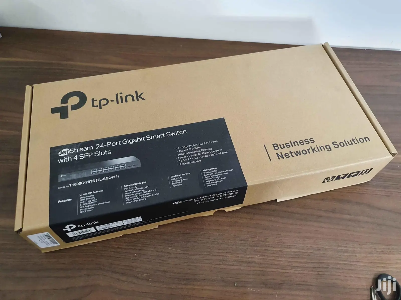 TP Link 24 Port Gigabit Smart Poe+ Switch With 4 SFP Slots