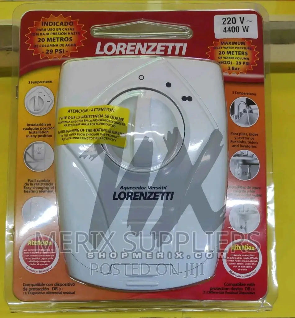 LORENZETTI Undersink Water Heater For Sinks/Lavatories/Bidet