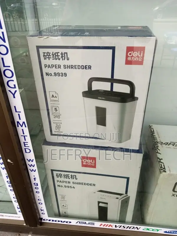 Paper Shredder 5-sheet 4×25mm 10L