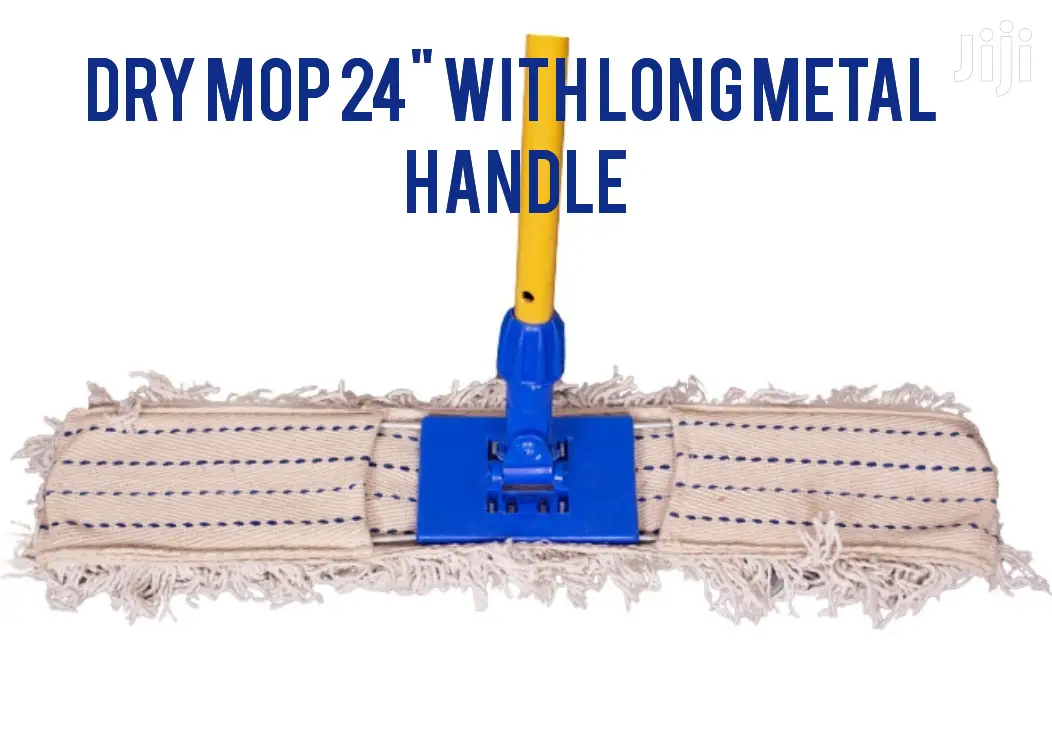 24" Dry Mop With Metallic Handle.