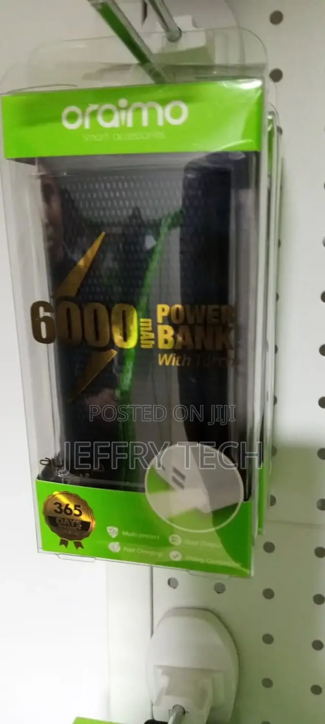 Oraimo 6000 Mah Power Bank Brand New, With Touch