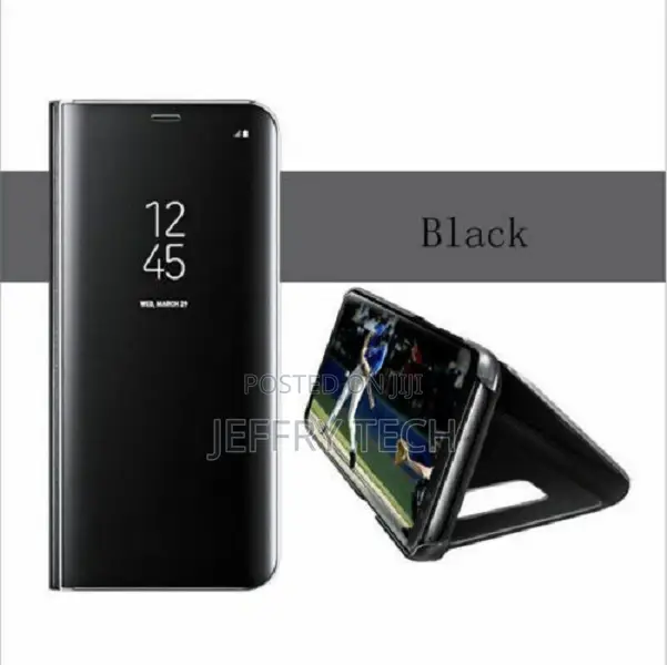 Samsung Galaxy S8 Clear View Flip Case Black