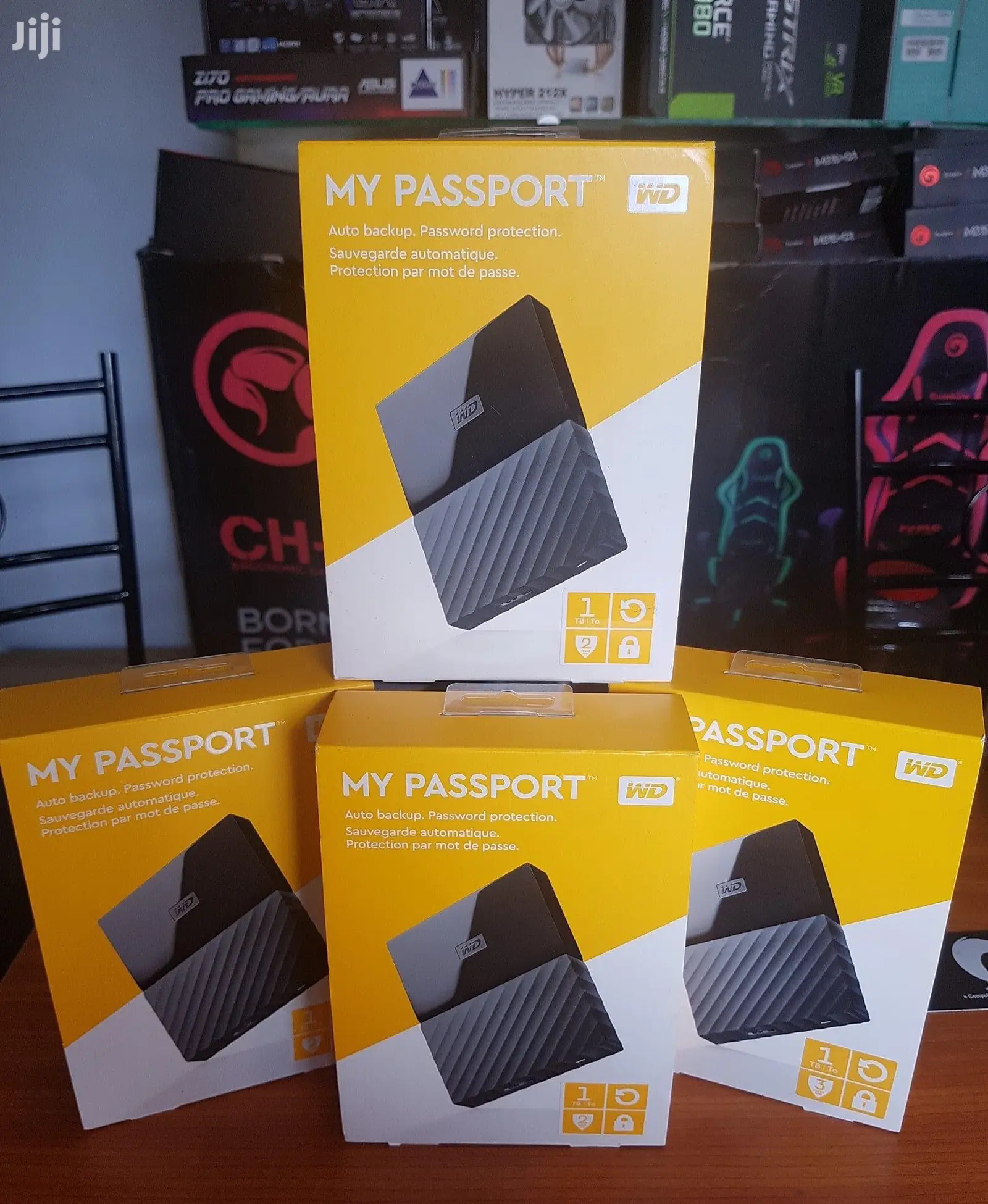 Wd 1tb Black My Passport Portable External Hard Drive
