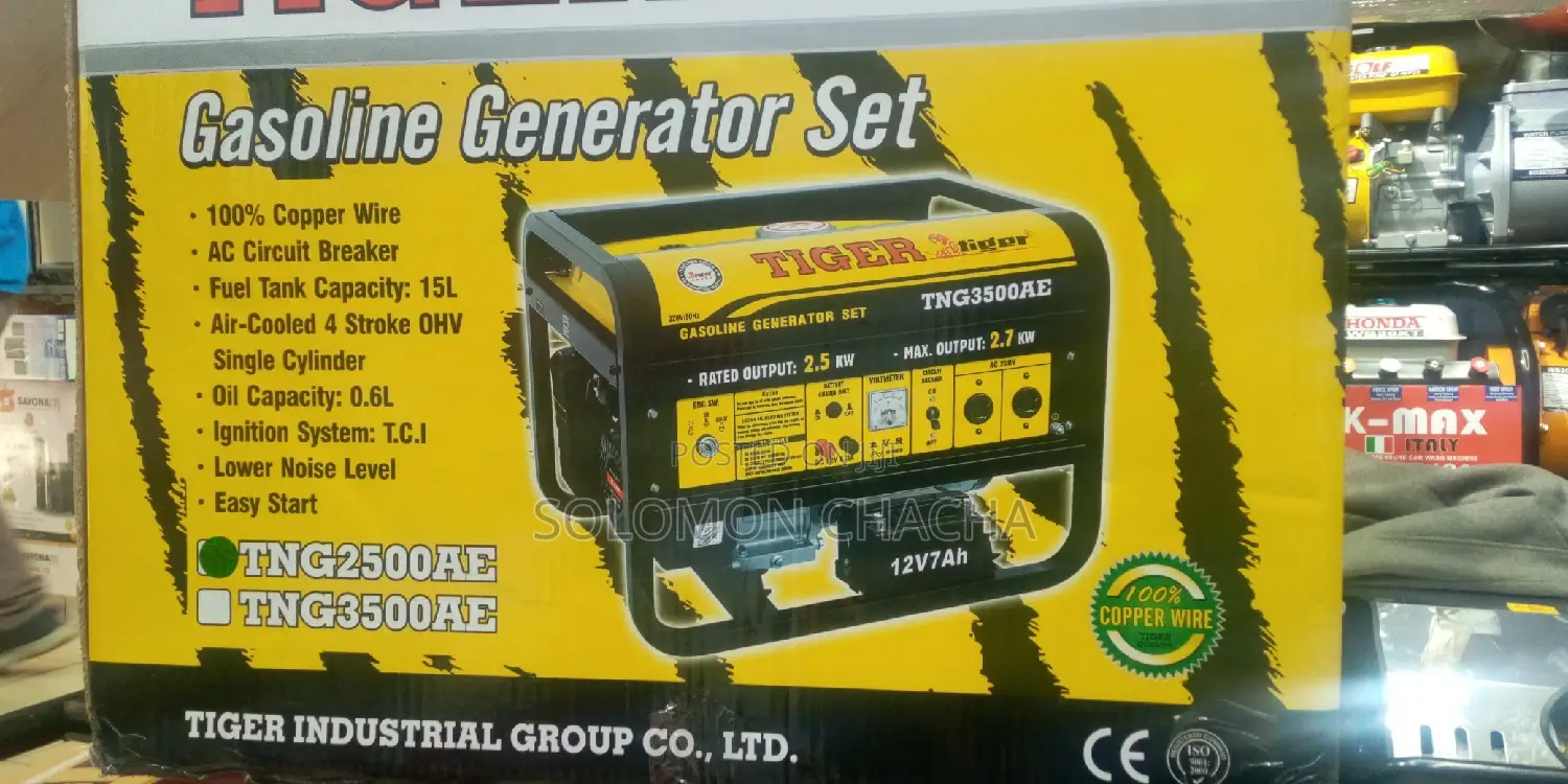 Tiger 5.5kva Generator Keystart