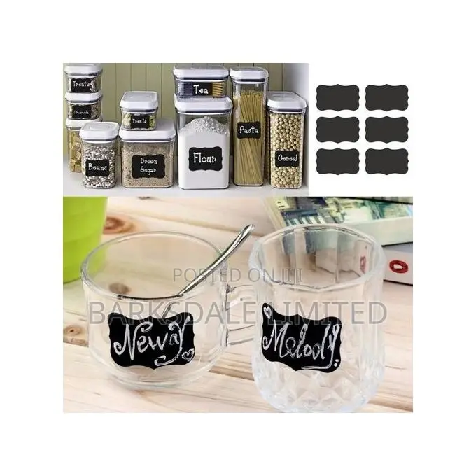 Container Blackboard Sticker Pantry Kitchen Jar Organizer