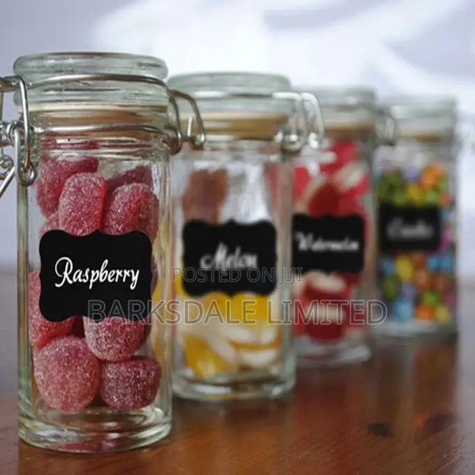 Container Blackboard Sticker Pantry Kitchen Jar Organizer