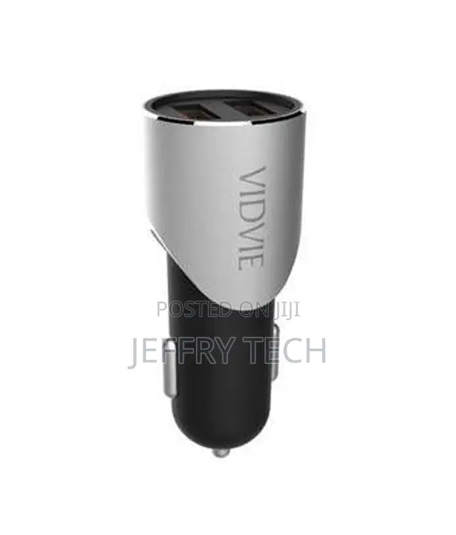 Vidvie Fast Car Charger CC507, 3.1A - 2 USB Port With Usb Ca