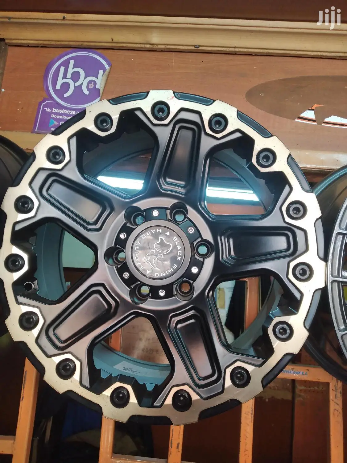 Black Rhino Rims Size 17 Inch 6 Holes for Pick Ups Prado 