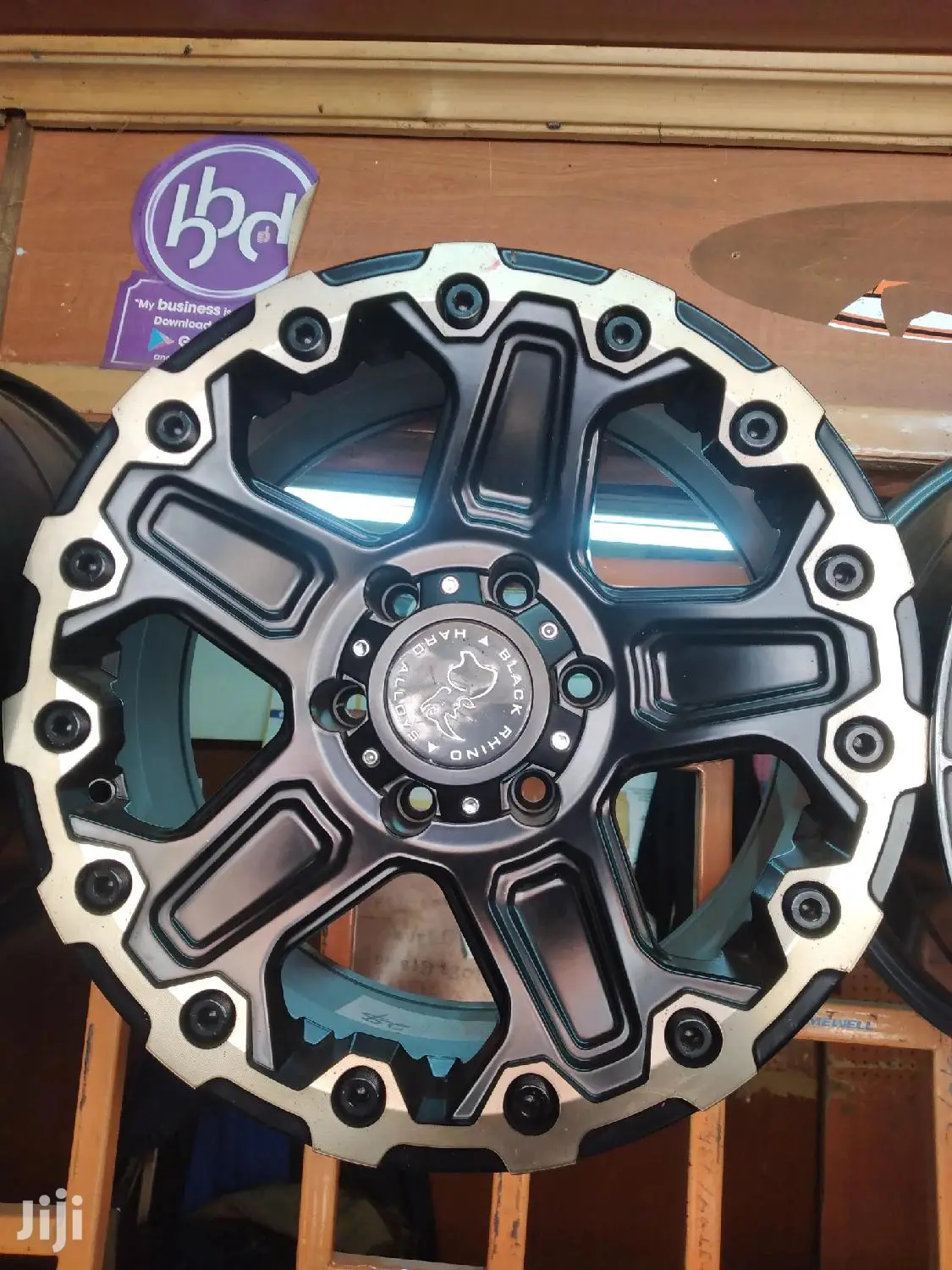 Black Rhino Rims Size 17 Inch 6 Holes for Pick Ups Prado 