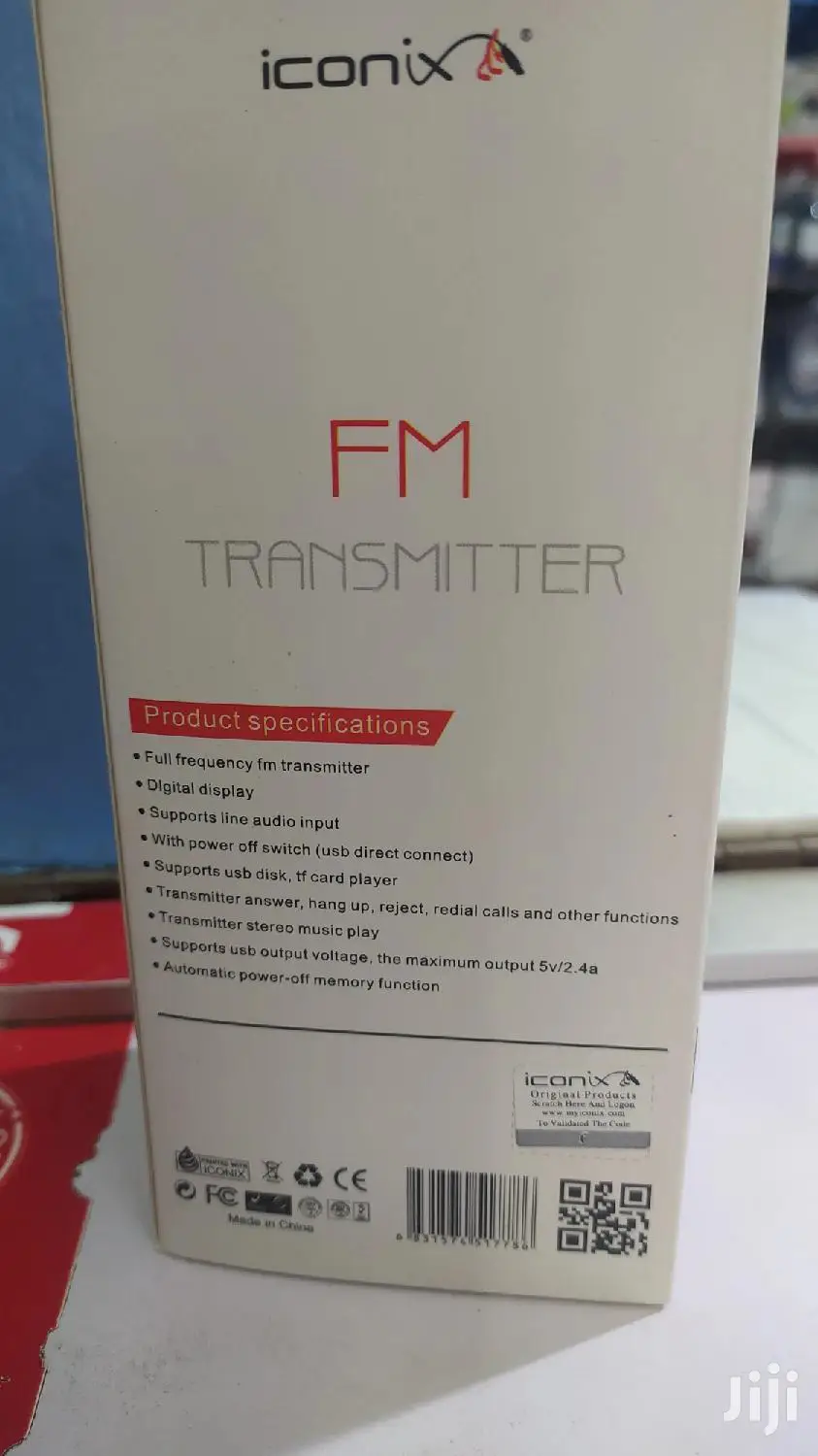 FM TRANSMITTER Iconix IC-CM 2026 Full Frequency -Hands Free