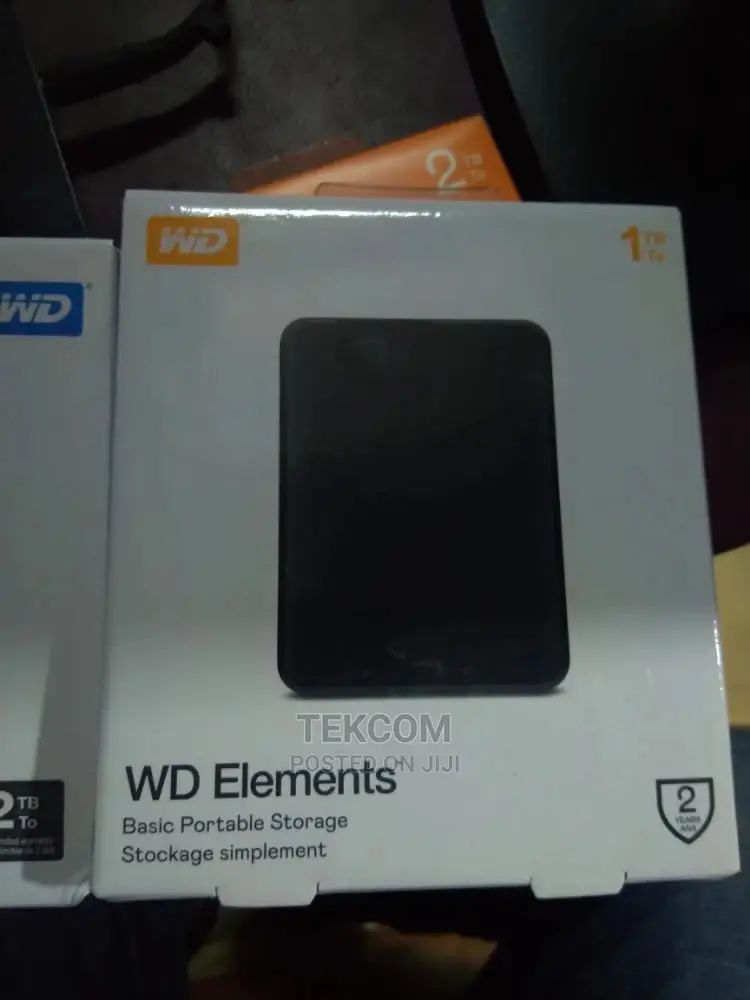 1TB WD Elements External Hard Disk Drive