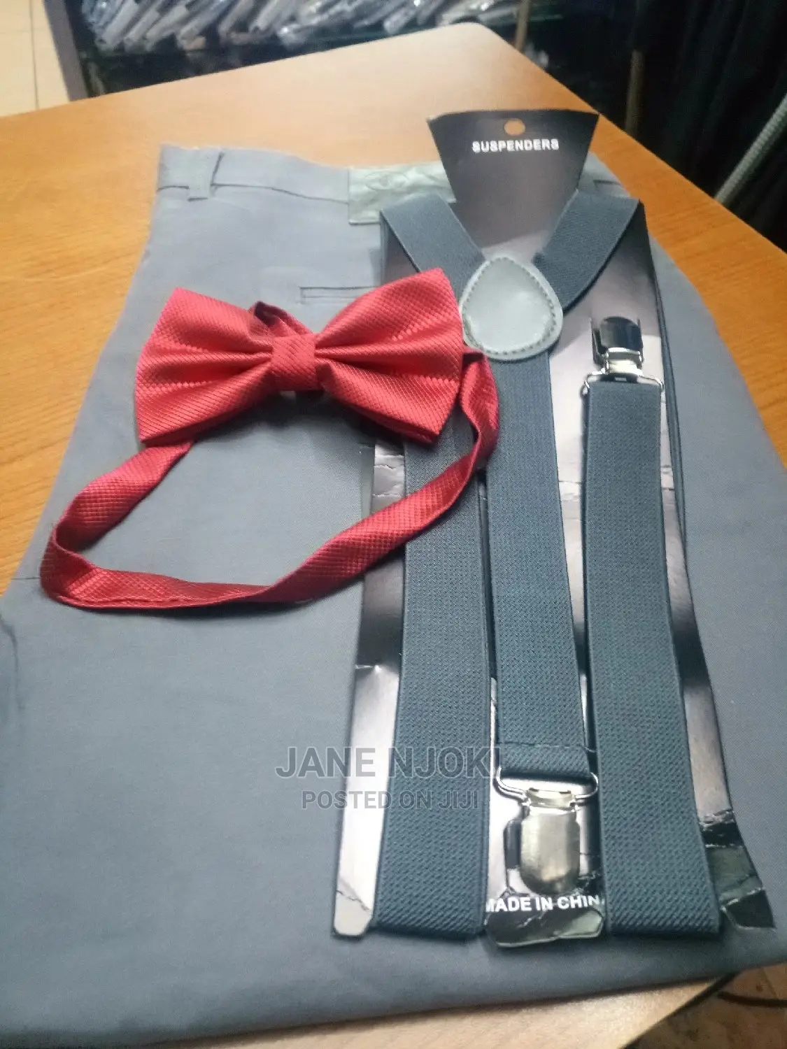 Grey Suspender