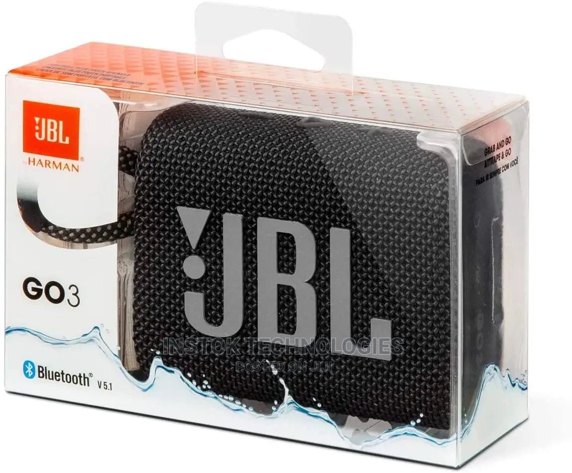 Jbl Go 3 Portable Waterproof Wireless Bluetooth Speaker