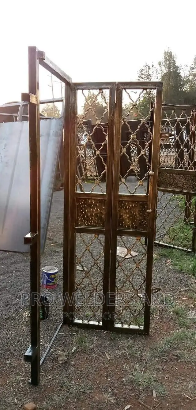 Wrought Iron Grill Door