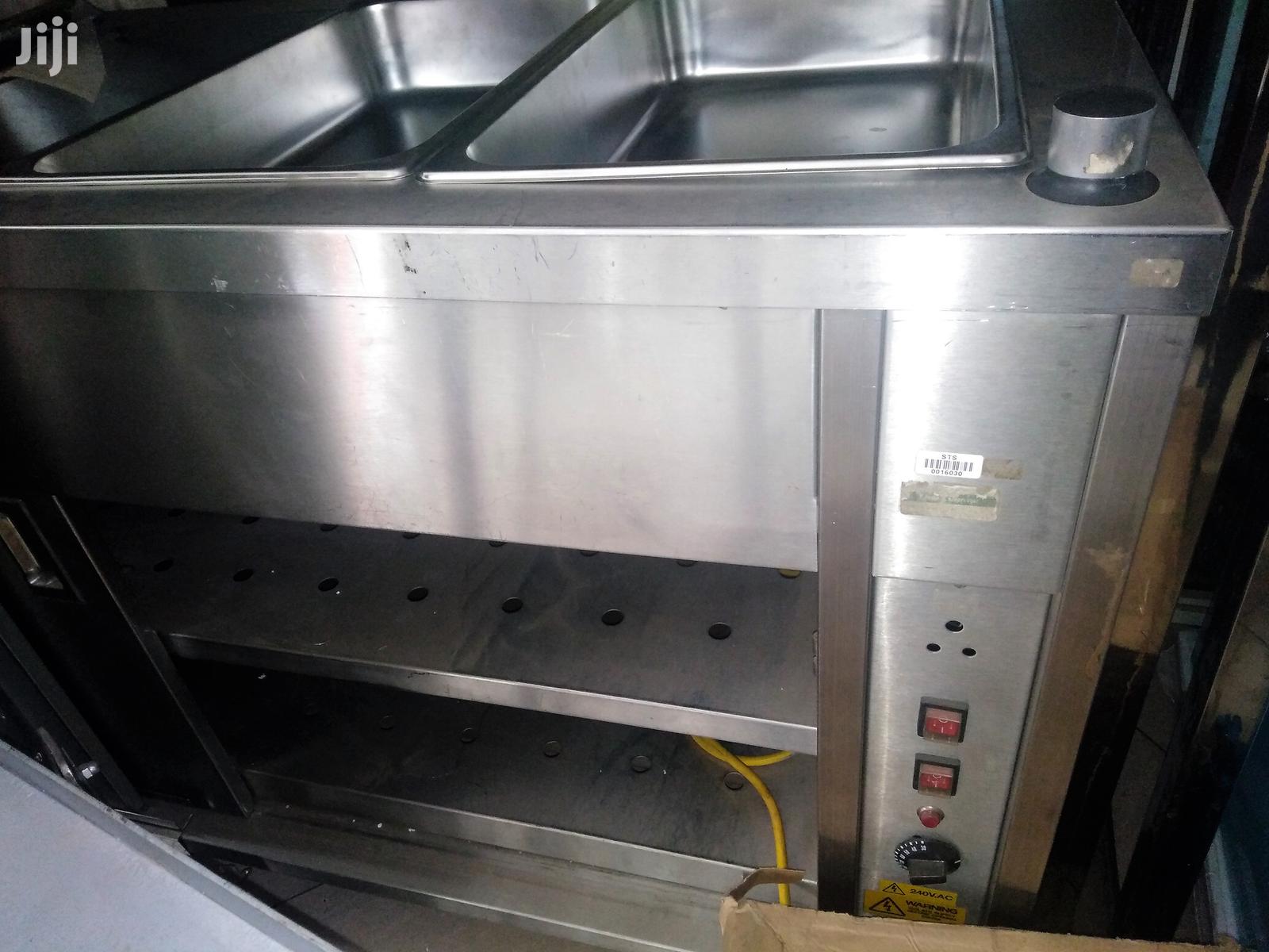Food Warmer Bain Marie With Shelf Sliding Door-Imported