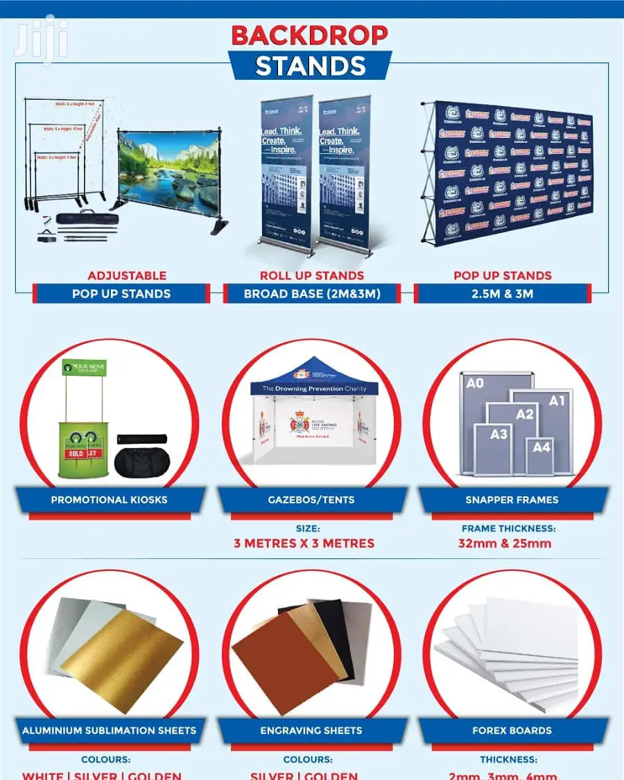 Backdrop/Pop Up Banner Stands