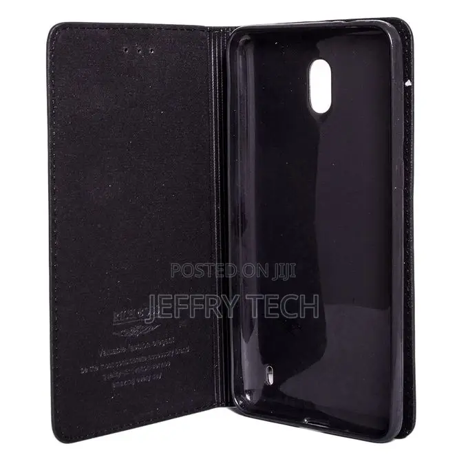 Rich Boss Leather Flip Case for Huawei Y9,Black