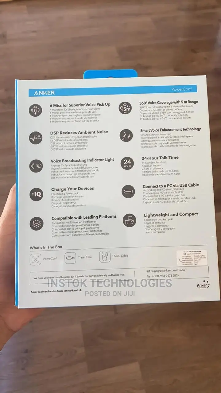 Anker Powerconf Bluetooth Portable Conference Speakerphone