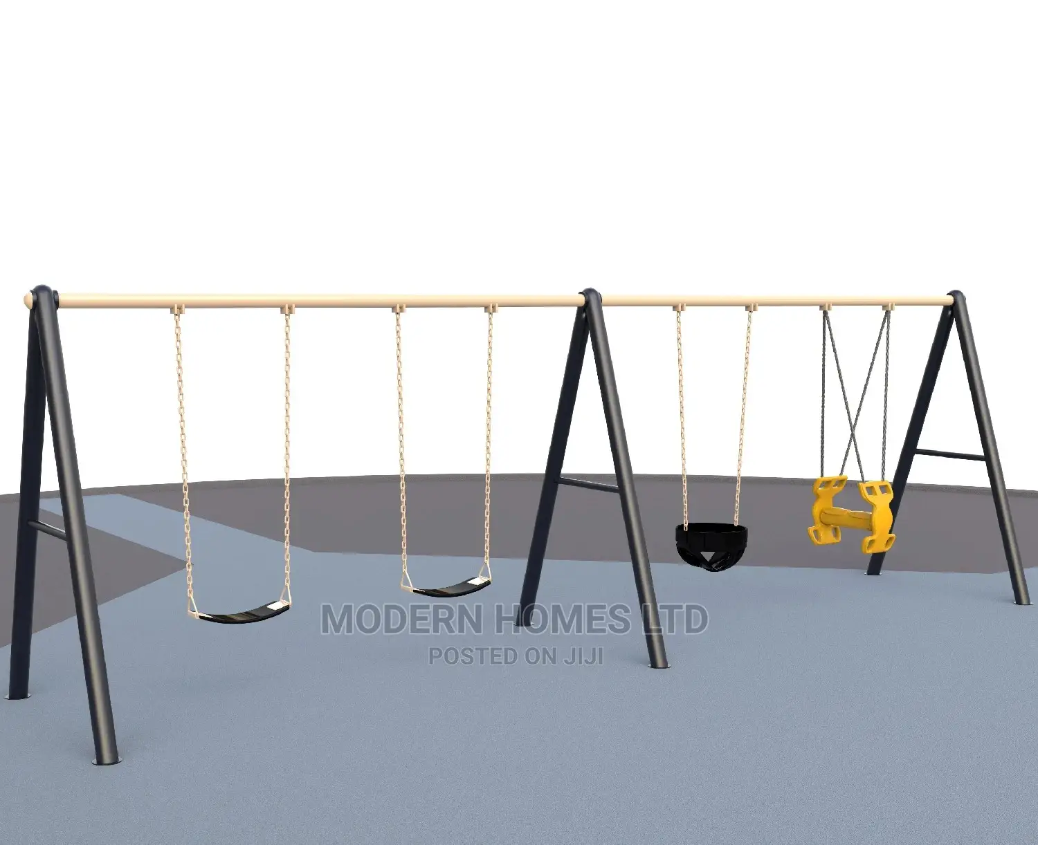 Colorful Children Swing With Comfortable Seats