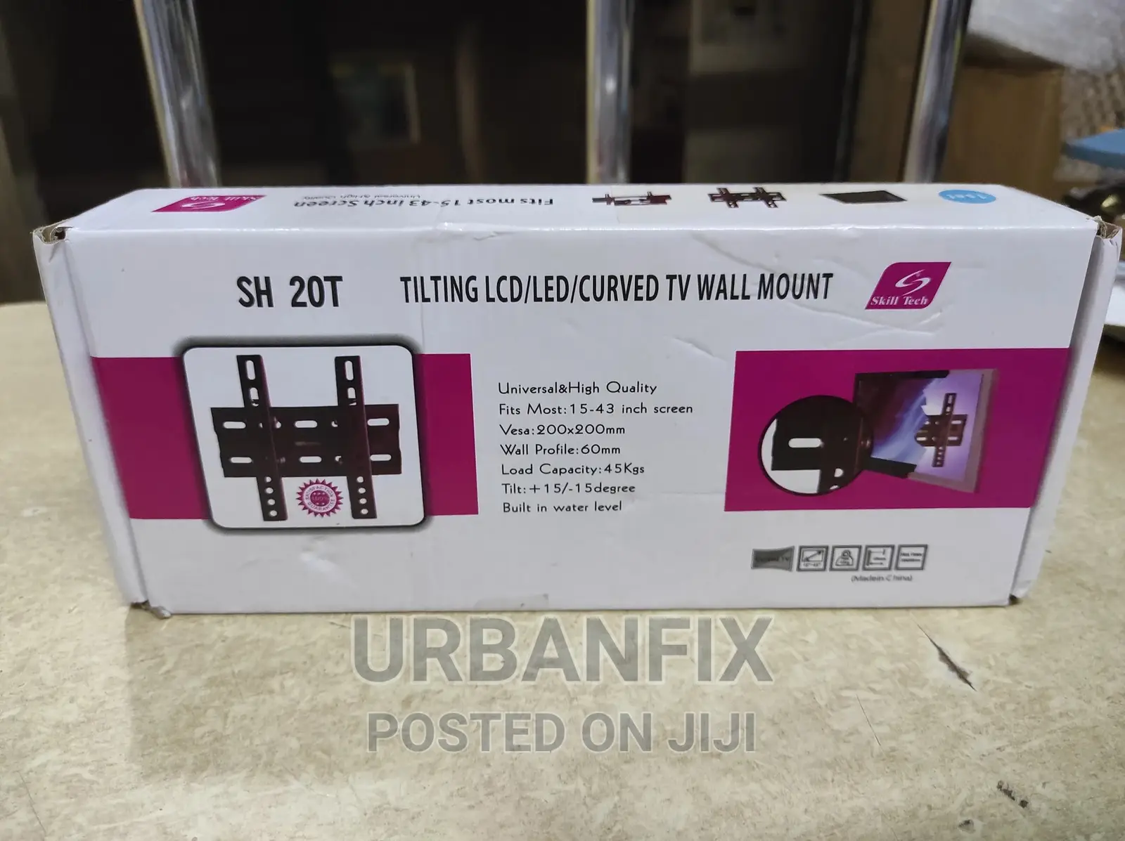 20T Tilting LCD/LED/Curved TV Wall Mount 15-43 Inch