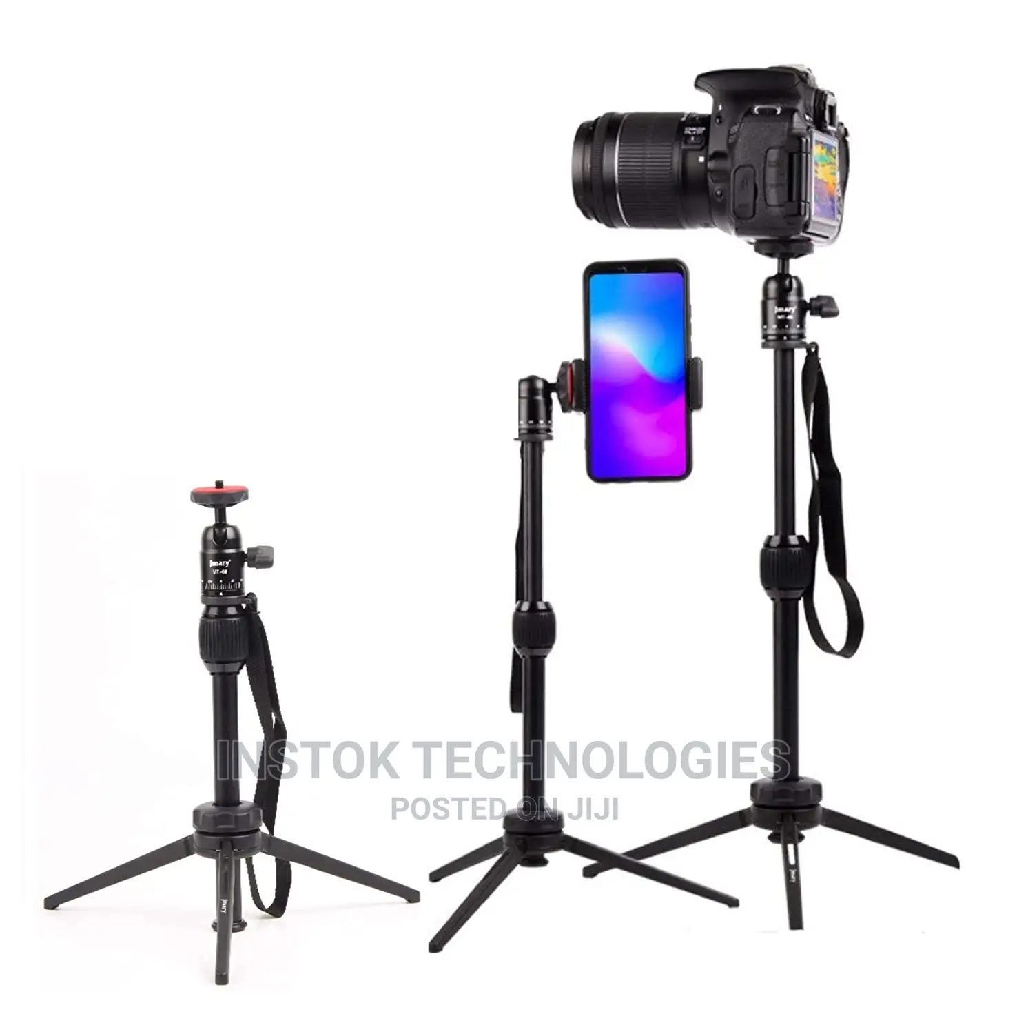 Jmary Mt-68 - Table-Top Extendable Fold-Able Tripod Stand Fo
