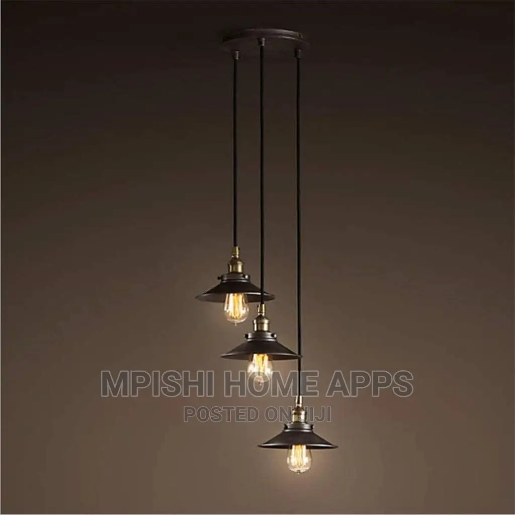 3pcs Vintage Pendant Light Set
