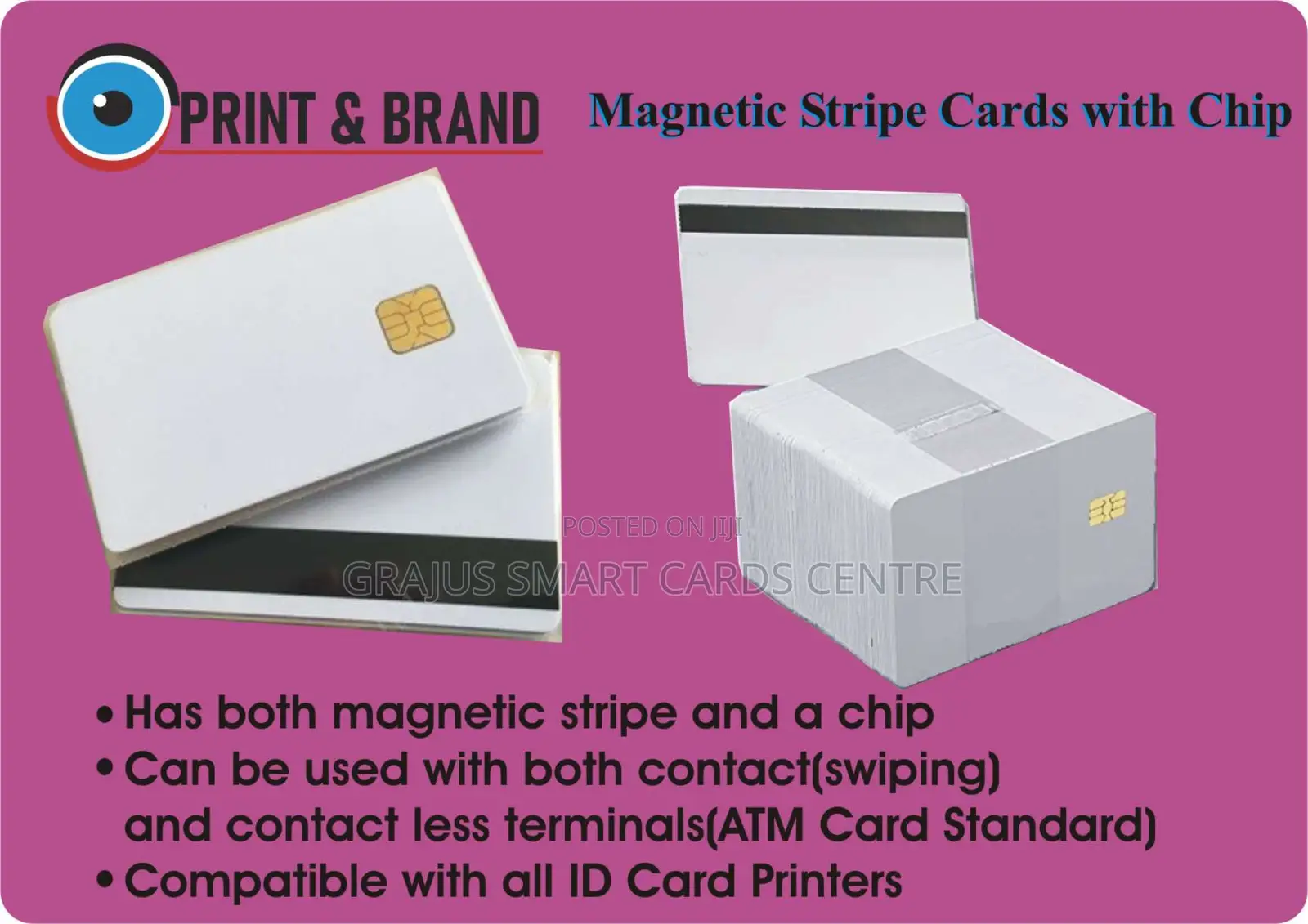 Magnetic Stripe Chip PVC Cards