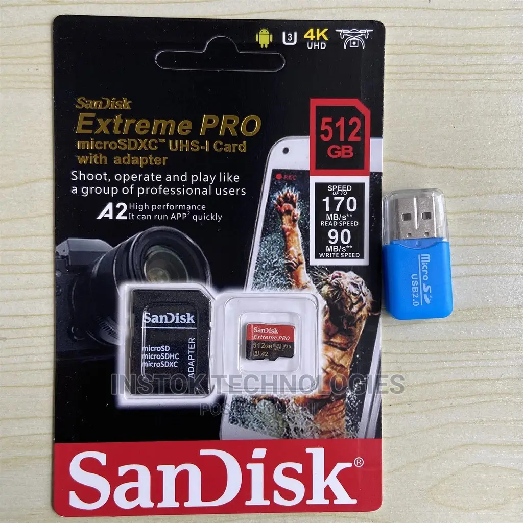 Sandisk Extreme PRO 64 Gb Microsdxc Memory Card + SD Adapter