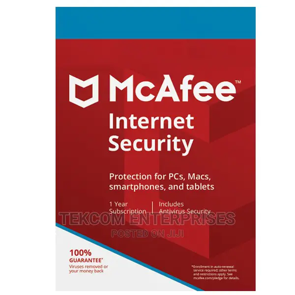 McAfee Internet Security 1 User Sleeve 1 Year Lincese