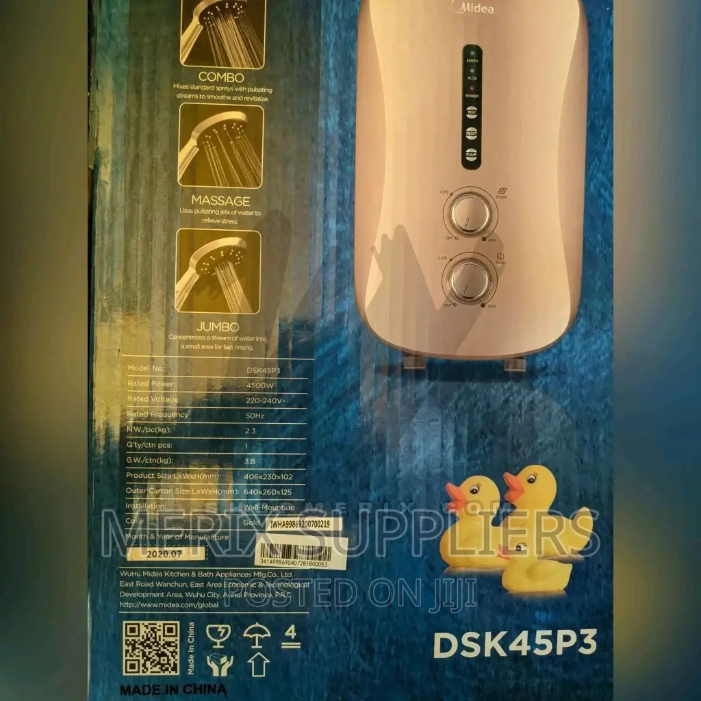 Midea Hot Water Shower Head With Pressure Pump – DSK45P3