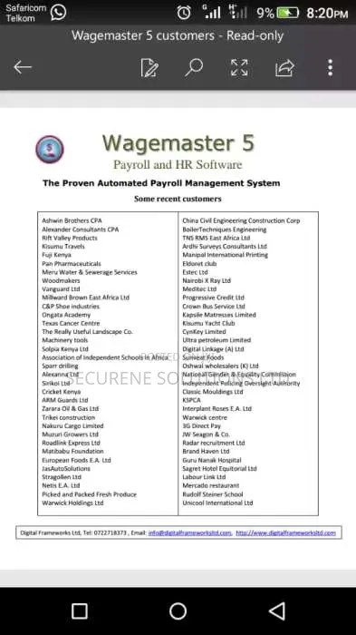 Pay Roll Services Wage Master 5