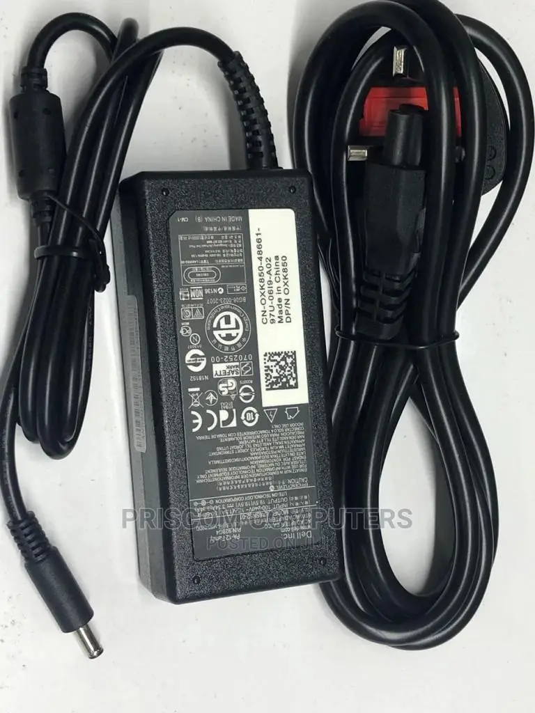 Dell Laptop Charger 19.5V,3.34A(65W) Small Pin