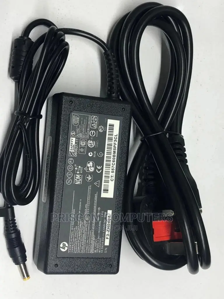 HP Laptop Charger -Yellow Pin 18.5V ,3.5A (65W)